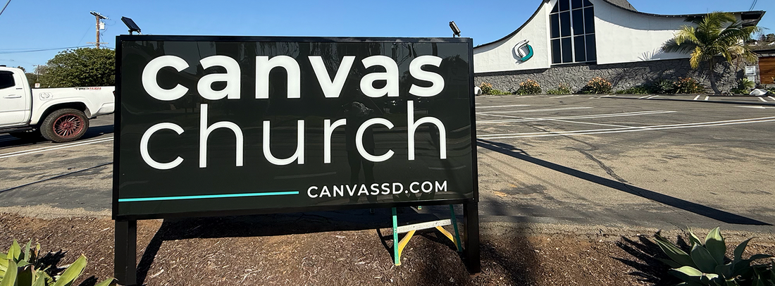 Project Spotlight: Custom Outdoor Sign for Canvas Church