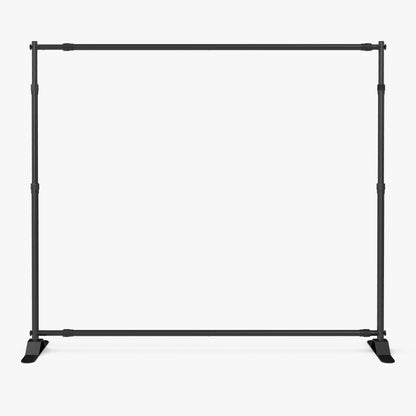 Backdrop frame set up without graphic installed, all manufactured by 760 Print in Vista.